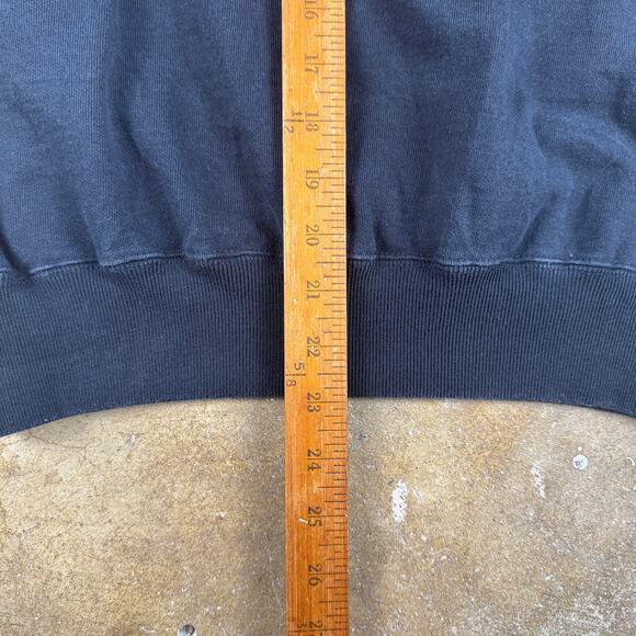 Vintage Tommy Hilfiger Spell Out Sweatshirt Black Blue Green 90s Crewneck L - Picture 7 of 9